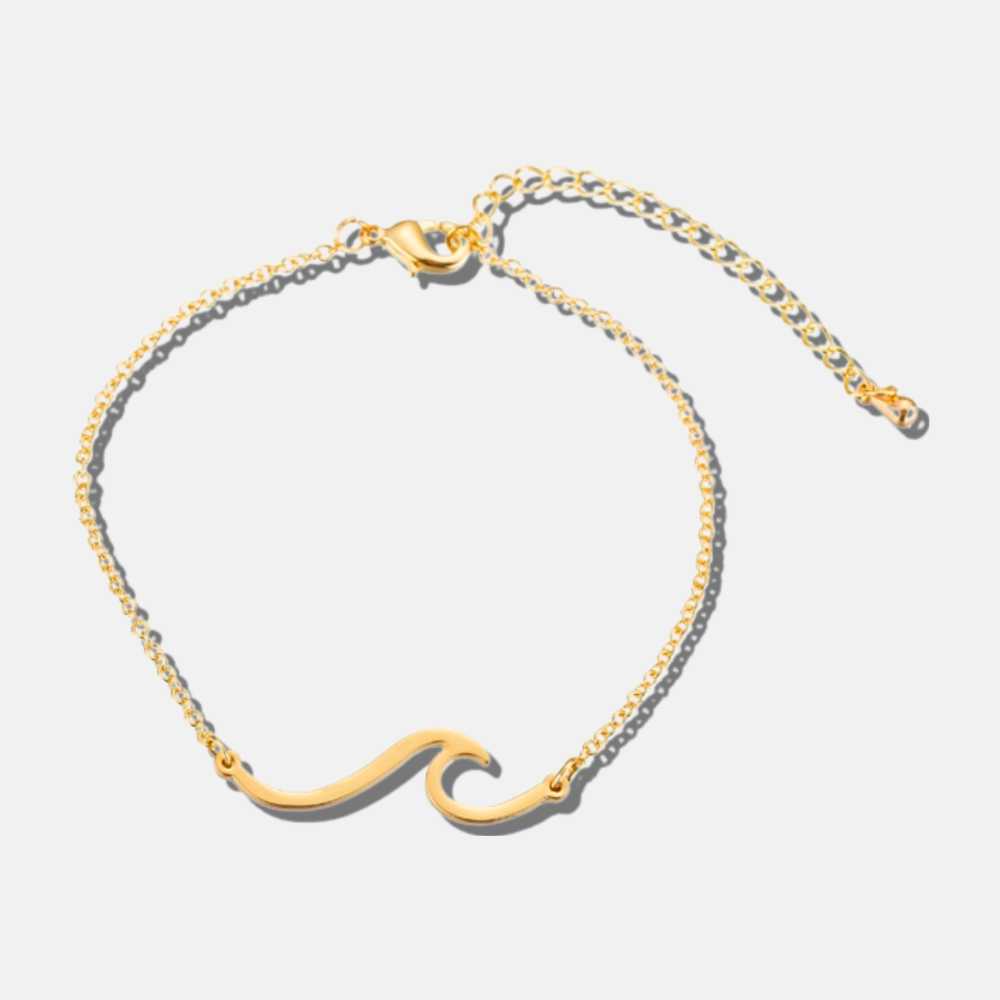 Bracelet vague dorée GULA - Mer Aux Trésors