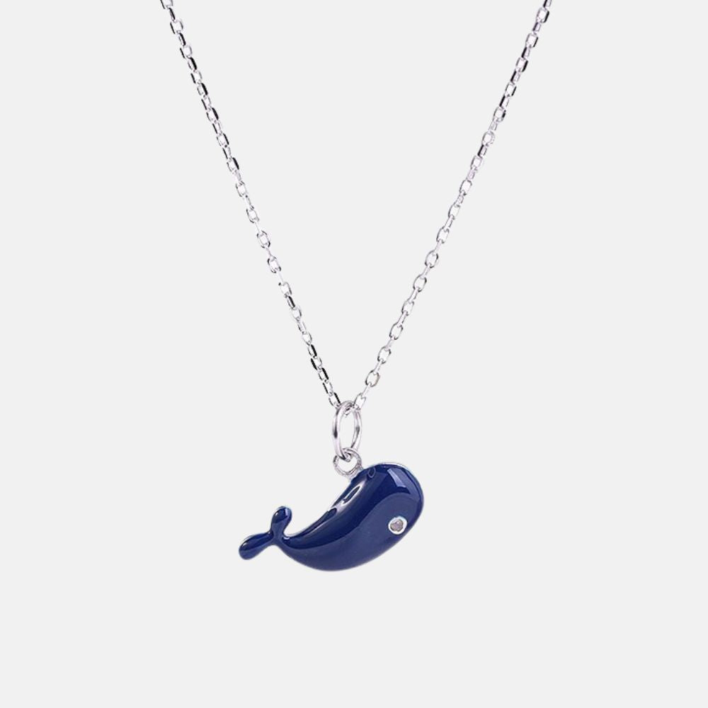 Collier la petite baleine bleue - Mer Aux Trésors