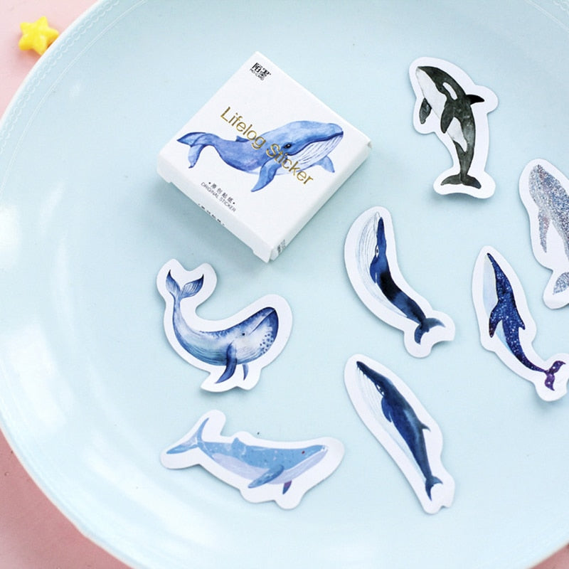 Stickers baleines KOHOLA (x45) - Mer Aux Trésors