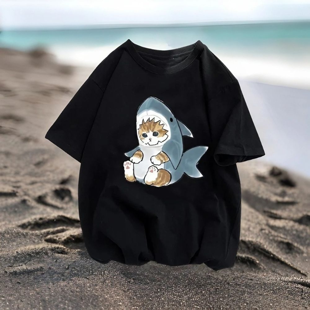 T-shirt le petit chat requin - Mer Aux Trésors