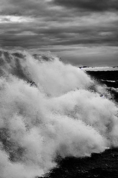 Tableau vague Eruption de l'océan - Mer Aux Trésors
